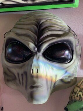 Halloween - Alien Vacuform Mask UFO, Area 51, Adult or Child